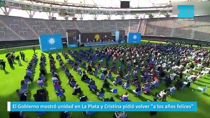 Alberto Fernández cerró el plenario que el FdT realizó en el Estadio Único