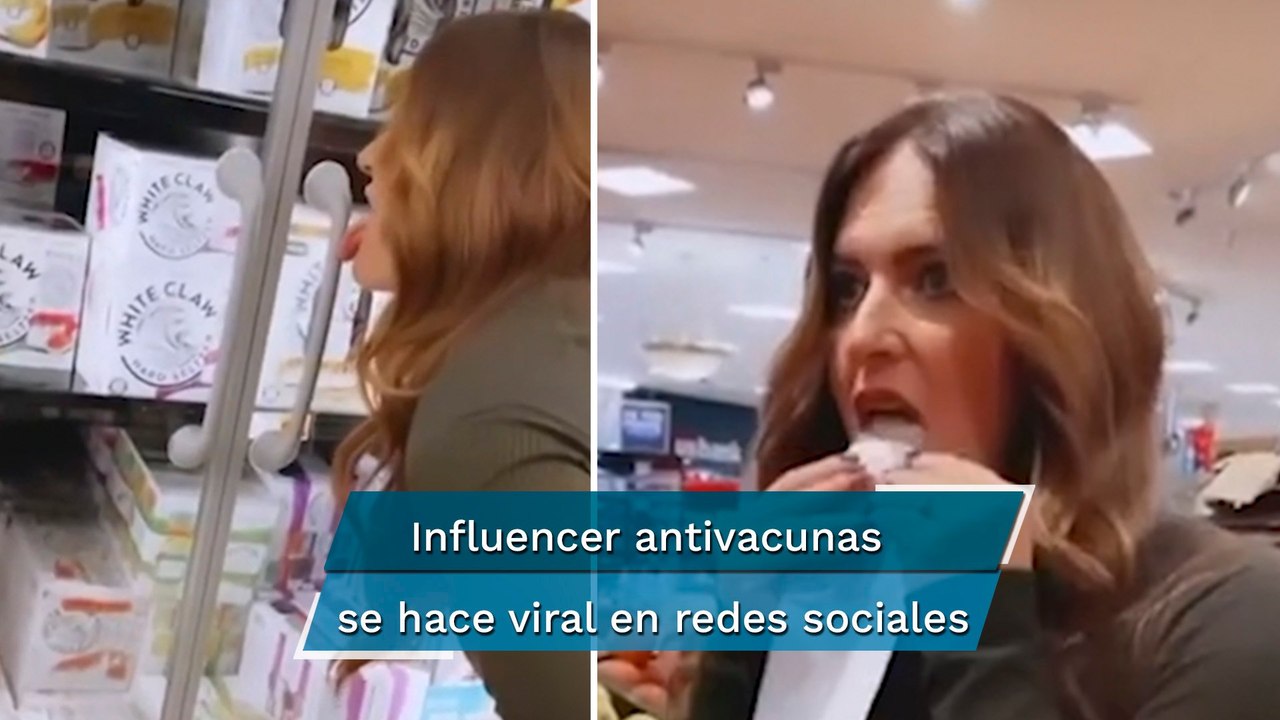 Influencer se hace viral por lamer cosas del su...