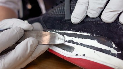 How $200 Air Jordan Bred 4s are professionally repainted