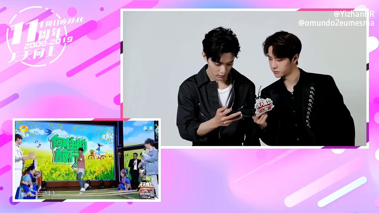 Xiao Zhan e Wang Yibo - Bastidores do aniversário DDU (07/2019)