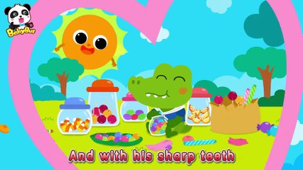 Baby Crocodile Ate up all Candies | Candy Song | Nursery Rhymes | Kids Songs | Kids Cartoon |BabyBus