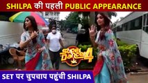 Shilpa Shetty's First PUBLIC APPEARANCE On Super Dancer 4 Set, Waves To Paparazzi