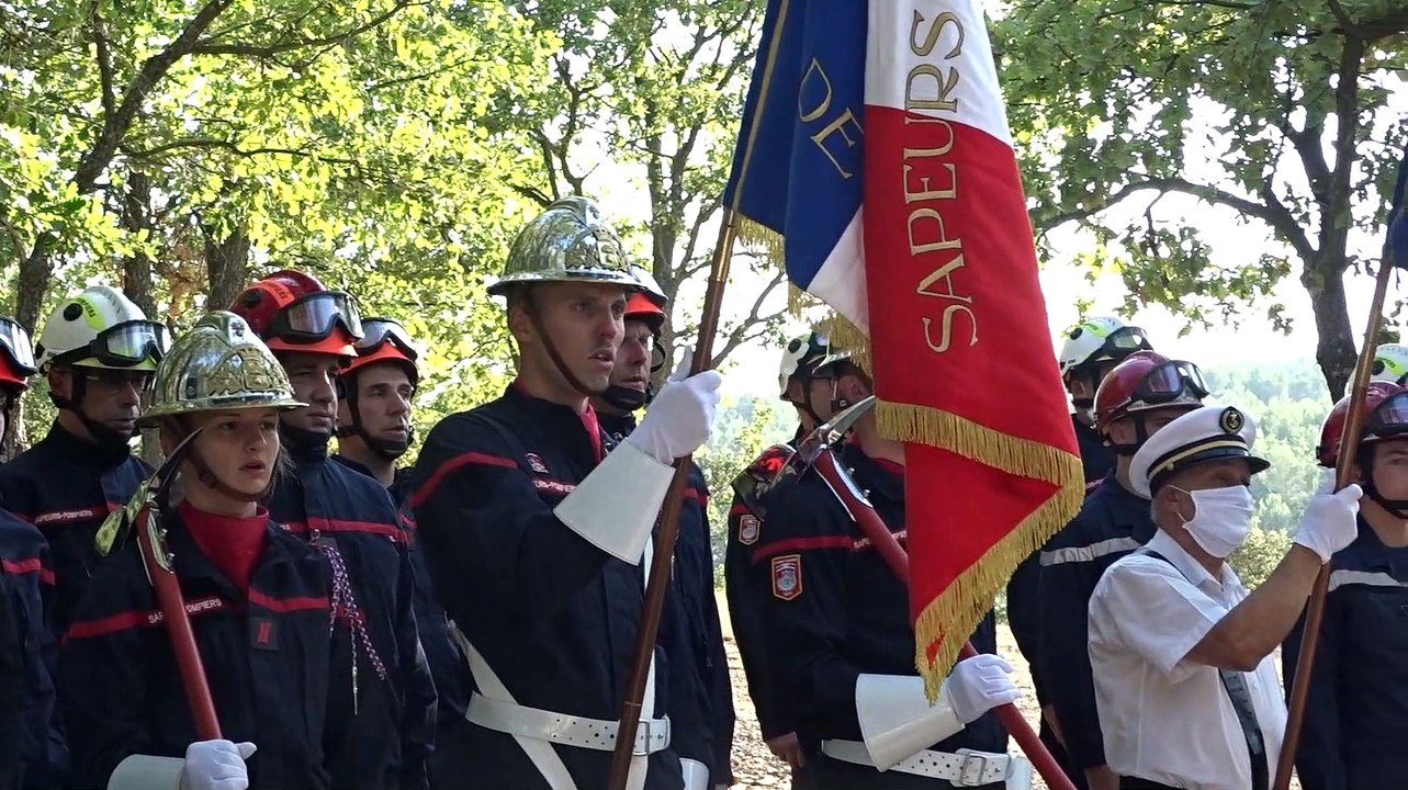 Ceremonie d'hommage aux sapeurs Pompiers de TRETS 18aout2021