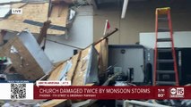 Valley church damaged twice by monsoon storms