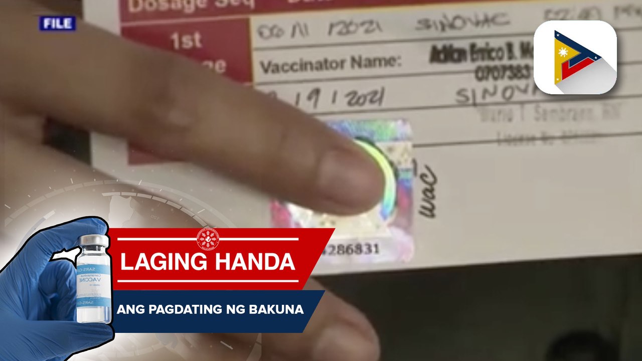 Vaccination certificate, target gamitin sa buwan ng September