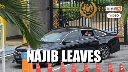 Najib leaves Istana Negara to attend 1MDB corruption trial