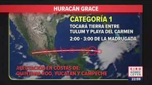 Huracán Grace va a golpear entre Tulum y Playa del Carmen