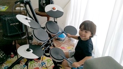 'Toddler Flexes UNREAL Drumming Skills in Solo Performance '