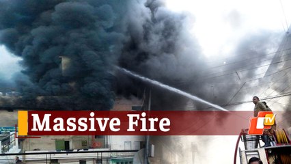 Watch: Fire Breaks Out In A Plastic Godown In Field Ganj Area In Ludhiana