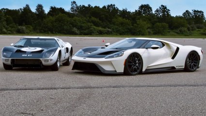 2022 Ford GT 64 Heritage Edition and 1964 Ford GT Prototype Design