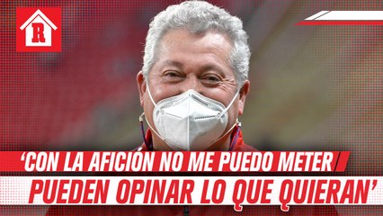 Vucetich: 'Con la afición no me puedo meter, pueden opinar lo que quieran'