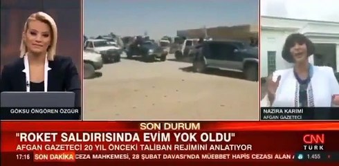 CNNTürk'e bağlanan Afgan gazeteci: Atatürk'ü dinleselerdi o zaman ülkem bu pozisyonda olmazdı