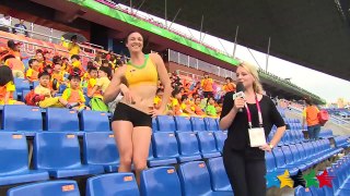 Michelle Jenneke brings her warm up dance back- 29th Summer Universiade 2017, Taipei, Chinese Taipei
