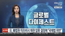 日정부, 韓법원 미쓰비시 채권 압류 결정에 