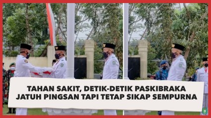 Tahan Sakit, Detik-detik Paskibraka Jatuh Pingsan Tapi Tetap Sikap Sempurna