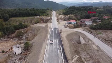 Son dakika haberi! SELDE ÇÖKEN YOLUN 200 METRELİK BÖLÜMÜ ULAŞIMA AÇILDI