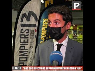 Vaccination en Paca : "800 000 injections en plus depuis l'allocution du Président" (G. Attal)