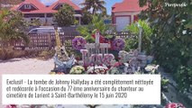 Laeticia Hallyday et Jalil Lespert sur la tombe de Johnny : nouvelle veillée intime