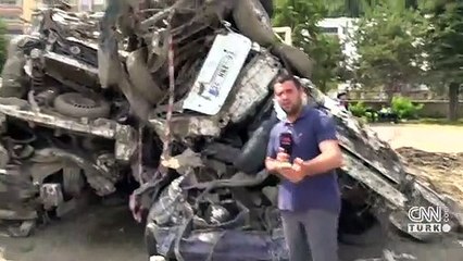 Selin sürüklediği araçlar toplanıyor