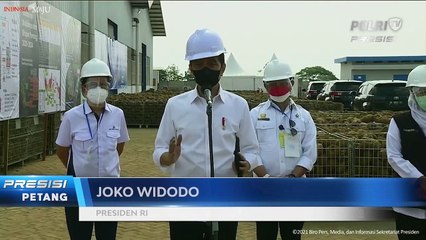 Presiden Meninjau Fasilitas Pabrik Pengolahan Porang