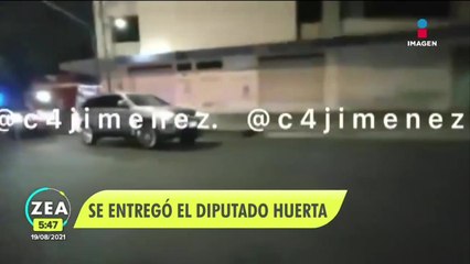 El diputado Saúl Huerta se entregó