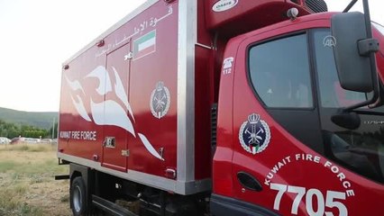 Son dakika... Yangın söndürme çalışmalarına destek veren Kuveyt'ten anlamlı hediye
