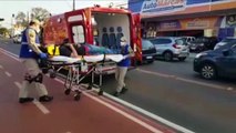 Jovem de 18 anos fica ferido ao cair de bicicleta na Avenida Brasil