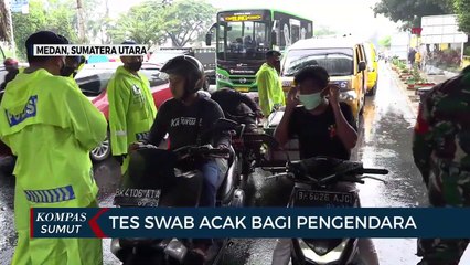 Video herunterladen: Tes Swab Antigen Acak Bagi Pengendara