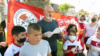 - Sporcu çocuklardan çevre temizliği