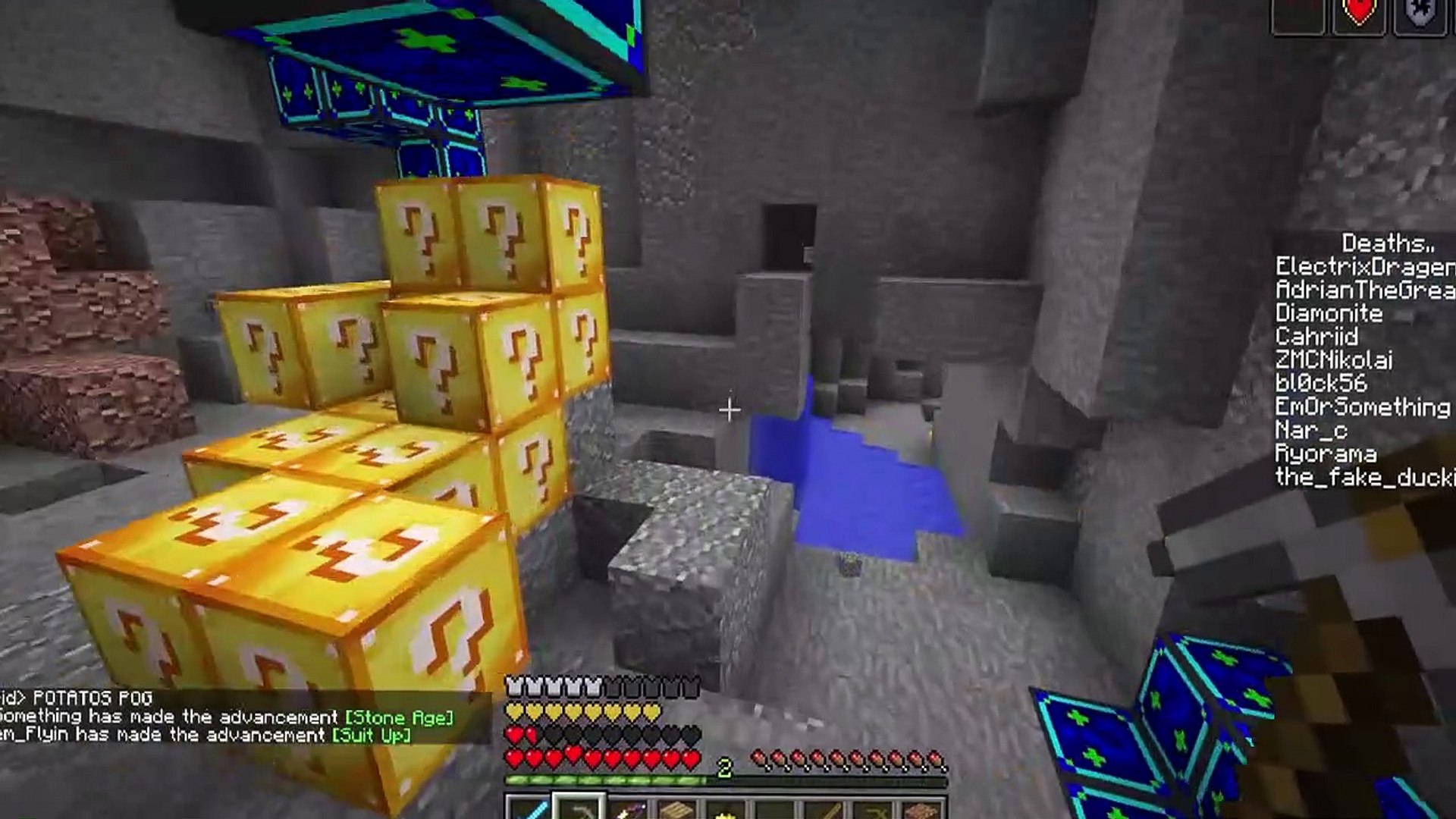 Minecraft UHC but the ores are OP lucky blocks.. - video Dailymotion
