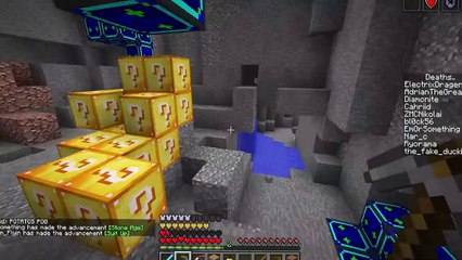 Minecraft UHC but the ores are OP lucky blocks..