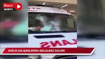 Diş ağrısına ambulans istedi, gelmeyince 112 istasyonunu ve ambulansı taşladı