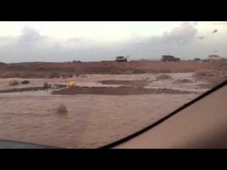 جريان وادي السيجي بالفجيرة