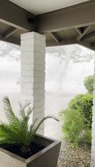 River Pours From Roof During Monsoon Rain