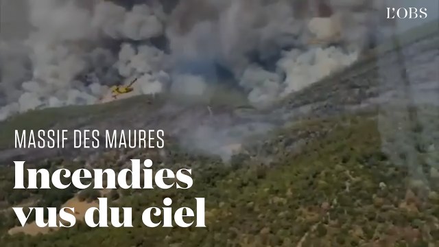 Les incendies du Sud de la France vus du ciel