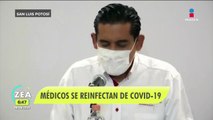 Médicos se reinfectan de  Covid 19 en San Luis Potosí