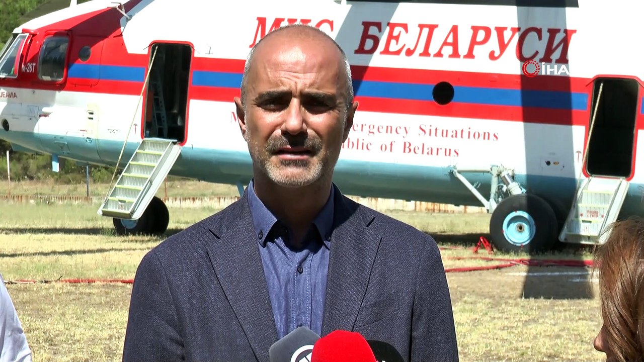 Dünya’nın en büyük yangın söndürme helikopteri Muğla’da gece gündüz nöbet tutuyor