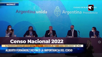 Alberto Fernández destacó la importancia del Censo