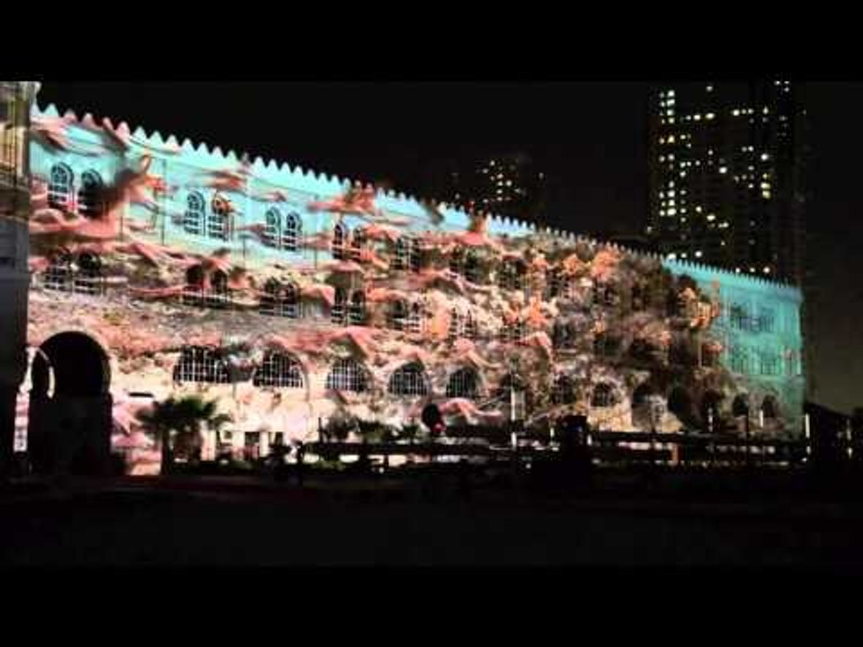 مهر جان أضواء الشارقة يخطف الأضواء.amazing Sharjah Light  Festival 2015