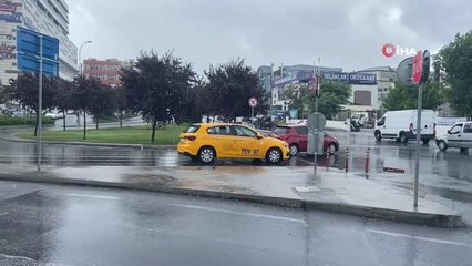 İstanbul'da kısa süreli sağanak yağış etkili oldu