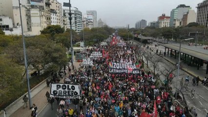 Protesta en Argentina contra el gobierno de Alberto Fernández