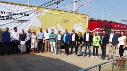 Anadolu'dan getirilen ihraç yükler Tekirdağ'da birleştirilip, trenle Macaristan'a gönderildi