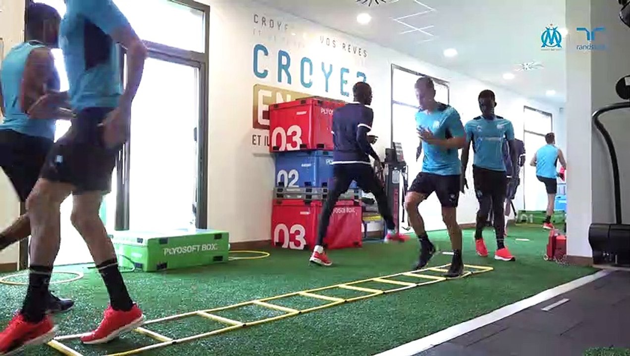 Travail avec et sans ballon pour les Olympiens