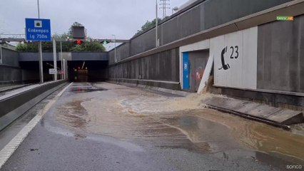 Inondations de la liaison du tunnel de Cointe