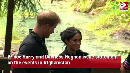 Meghan Harry Issue Statement On Events In Afghanistan
