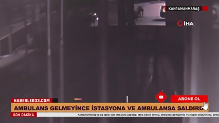 Ambulans Çağırdı gelmeyince İstasyona ve Ambulanslara saldırı düzenledi!