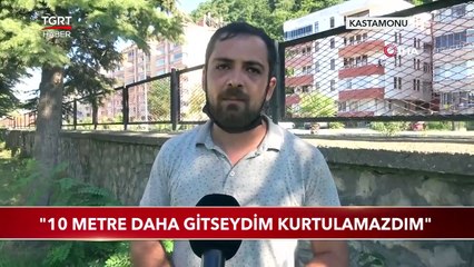 Bozkurt'da Selde Sürüklenen Adam Korku Dolu Anları Anlattı: 10 Metre Daha Gitseydim Kurtulamazdım