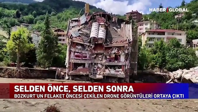 Bozkurt ilçesi havadan görüntülendi! Selden öncesi ve sonrası