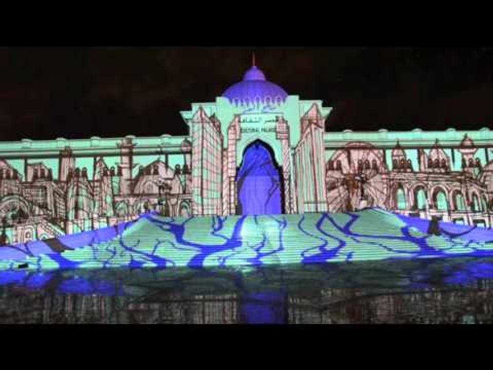 شاهد أروع اللوحات التي صنعها مهرجان أضواء الشارقة Sharjah Light Festival 2016