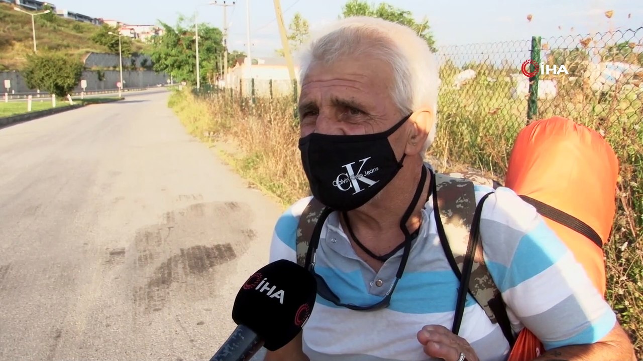 Sakarya'dan Fethiye'ye yürüyor... 5 yıldır yürüyerek seyahat eden gezgin, “Ben hem tatil hem de spor amaçlı yürüyorum”